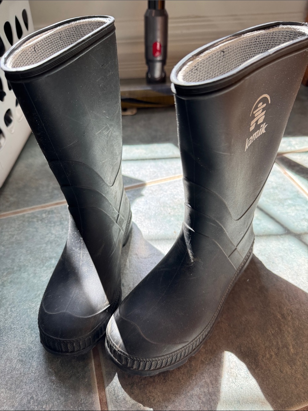 Kamik Black Men's Tall Waterproof Rain & Snow Boots